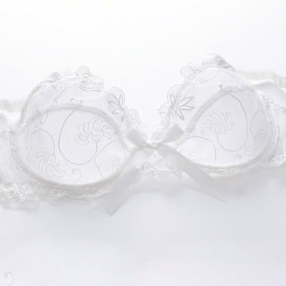 Lace See Through Floral Underwear Set - Quaworth