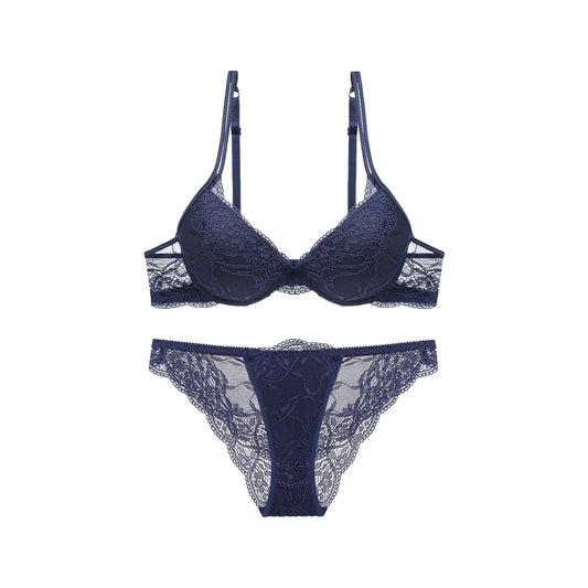 Lace Floral Push Up Underwear Set - Quaworth