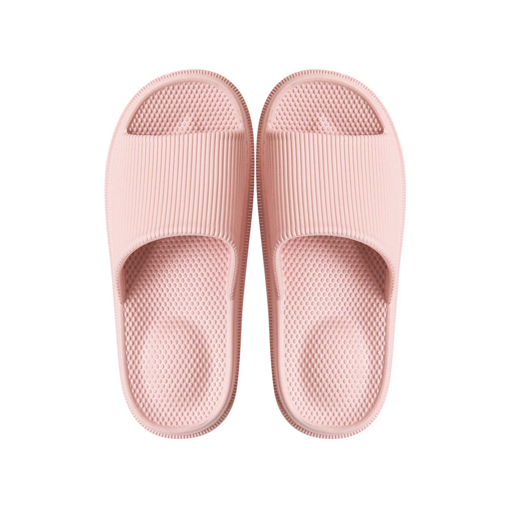 Solid Color Single Band Soft Slip Resistant Slide Sandals - Quaworth
