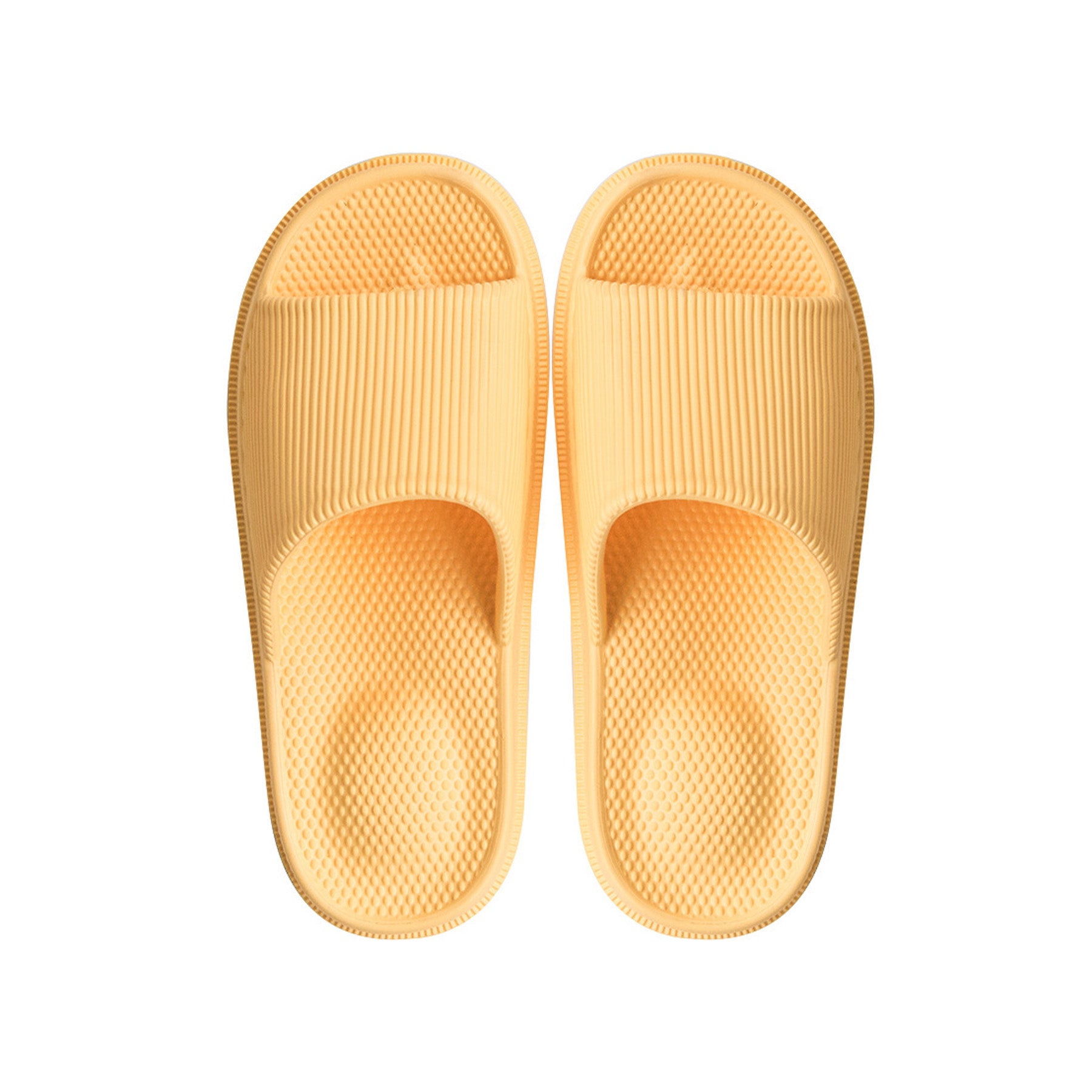 Solid Color Single Band Soft Slip Resistant Slide Sandals - Quaworth