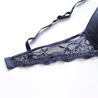 Lace Floral Push Up Underwear Set - Quaworth