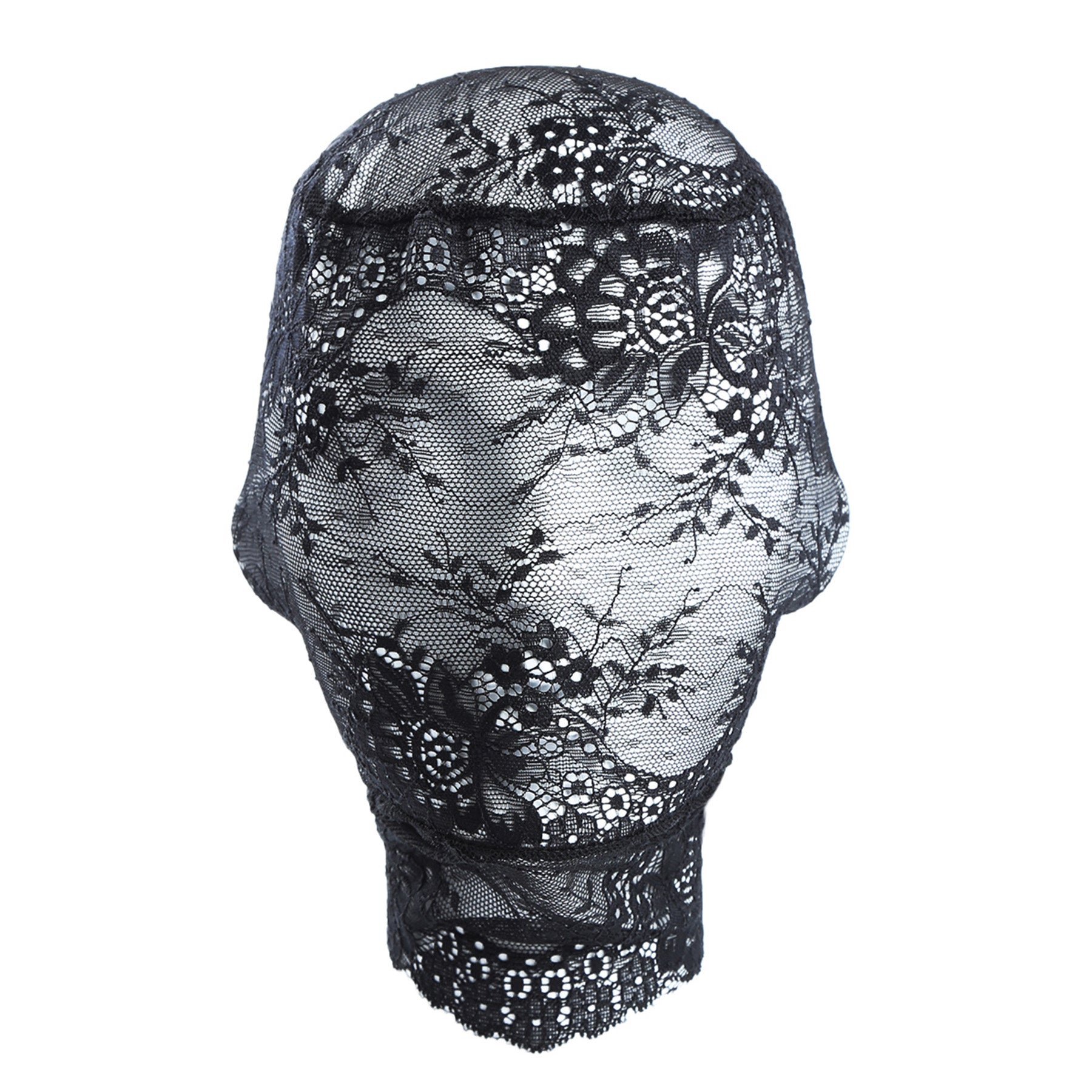 Lace Floral Embroidered Hood Mask - Quaworth