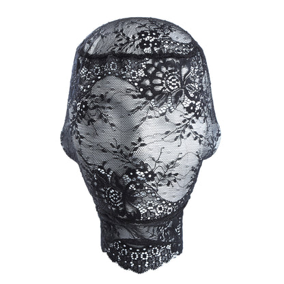 Lace Floral Embroidered Hood Mask - Quaworth