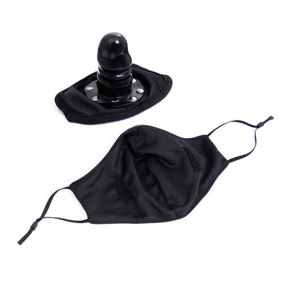 Detachable Dildo Mouth Gag Mask - Quaworth