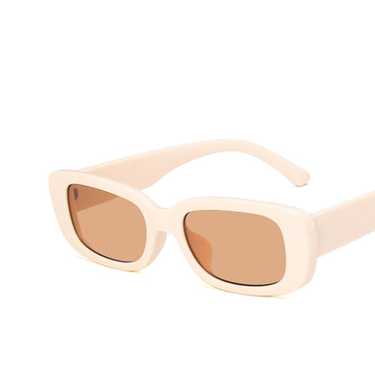 Square Cat Eye Small Thick Frame Resin Sunglasses - Quaworth