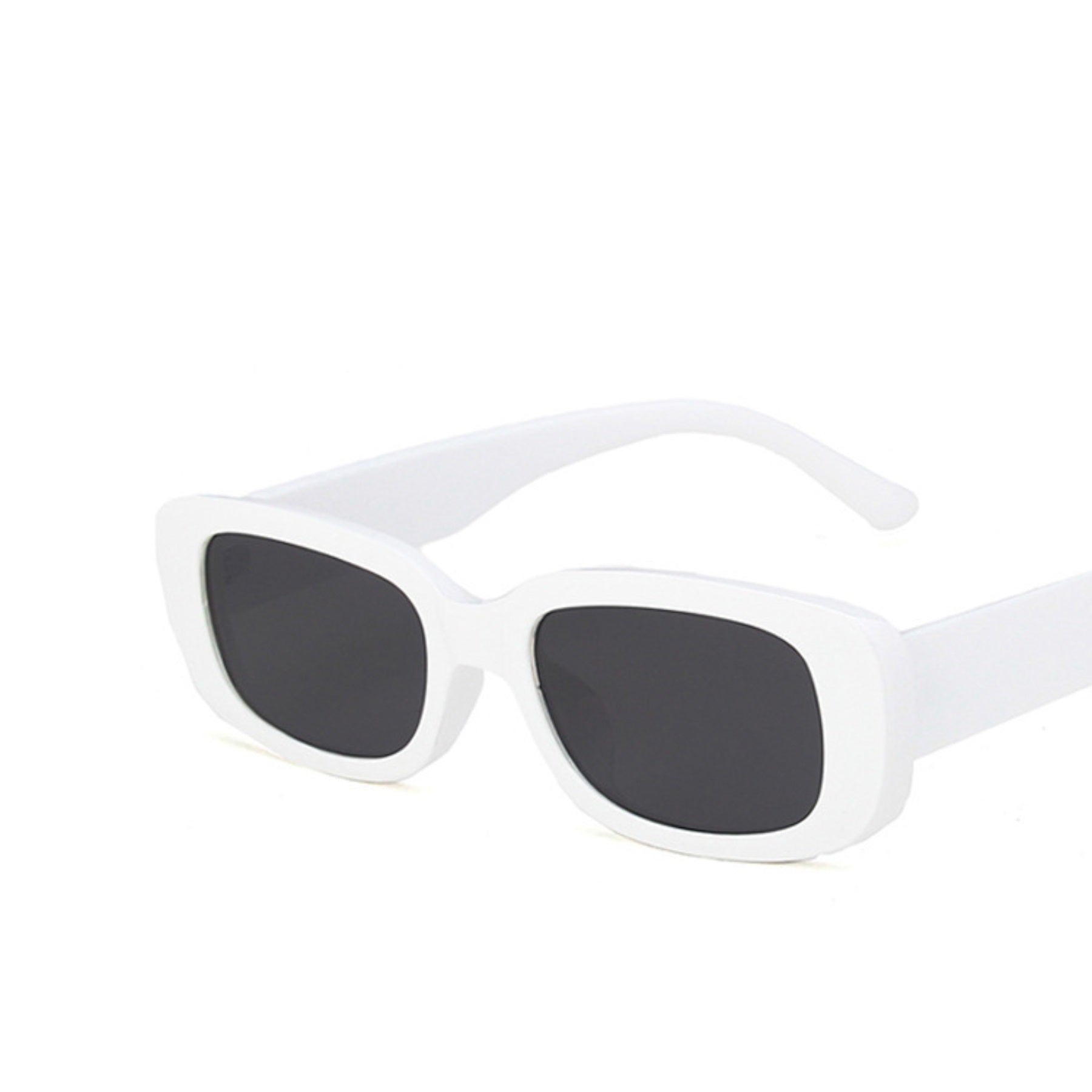 Square Cat Eye Small Thick Frame Resin Sunglasses - Quaworth
