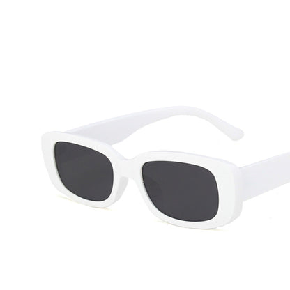 Square Cat Eye Small Thick Frame Resin Sunglasses - Quaworth