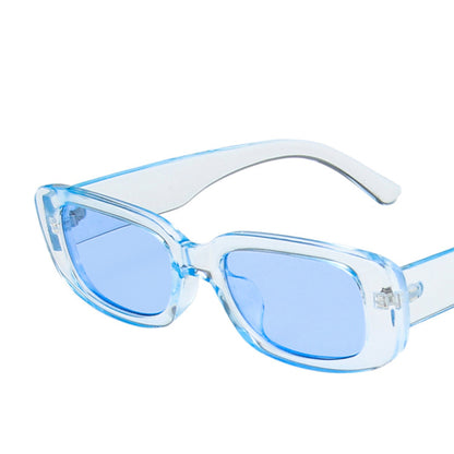 Square Cat Eye Small Thick Frame Resin Sunglasses - Quaworth