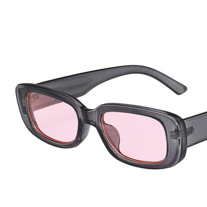 Square Cat Eye Small Thick Frame Resin Sunglasses - Quaworth