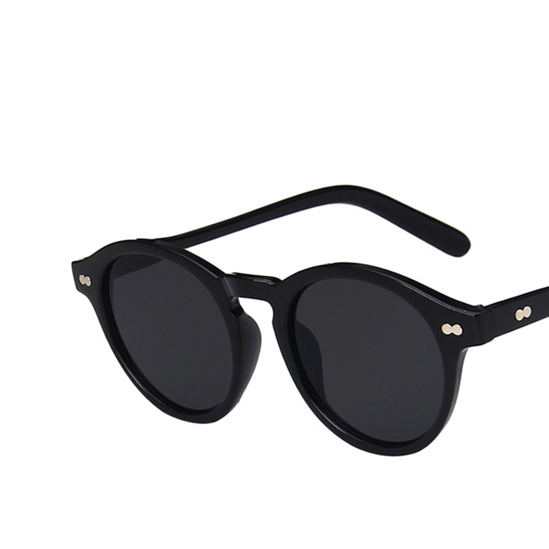 Round Full Thick Frame Sunglasses - Quaworth