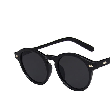 Round Full Thick Frame Sunglasses - Quaworth