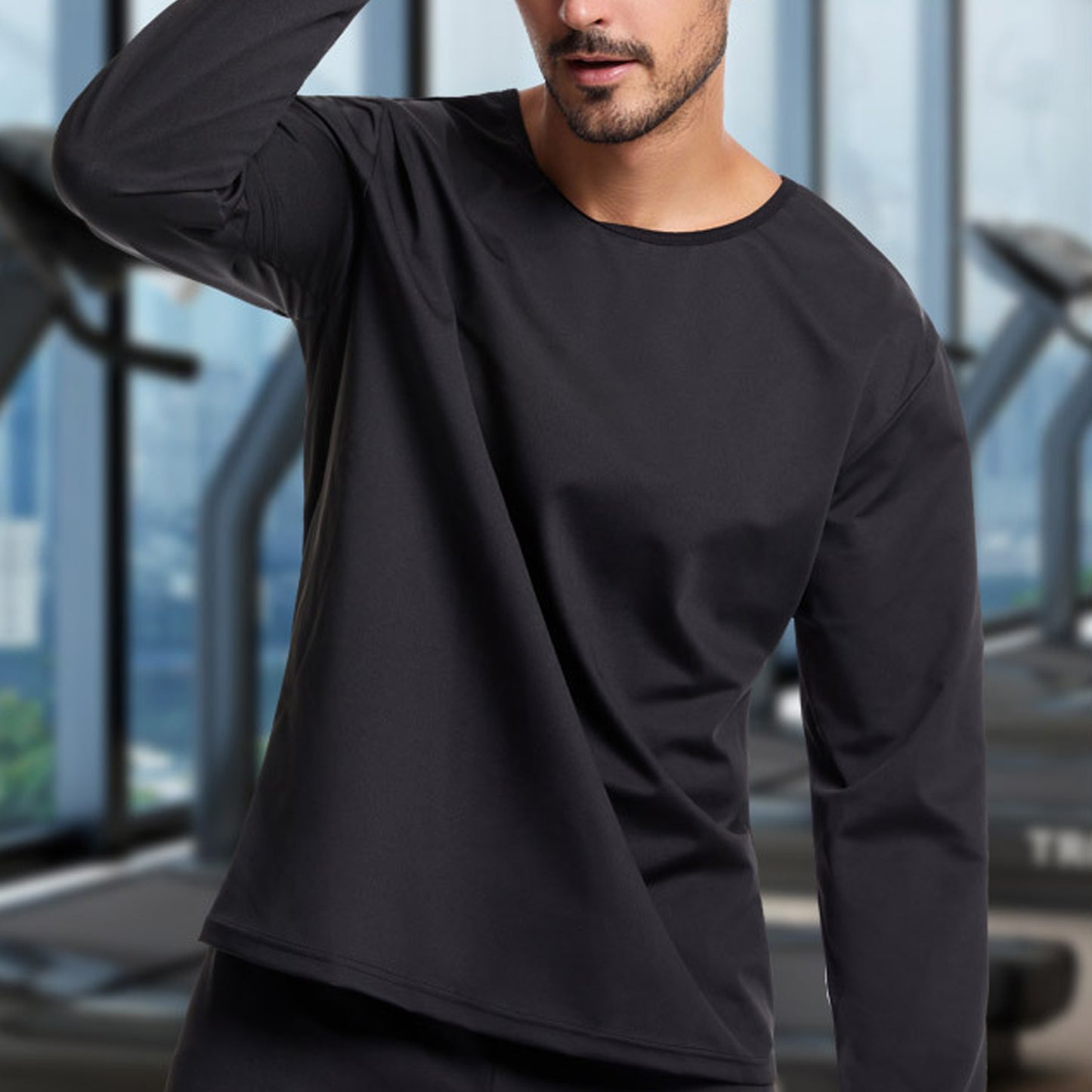 Solid Color Silver Coating Heat Trapping Sauna Sweat Workout Top - Quaworth