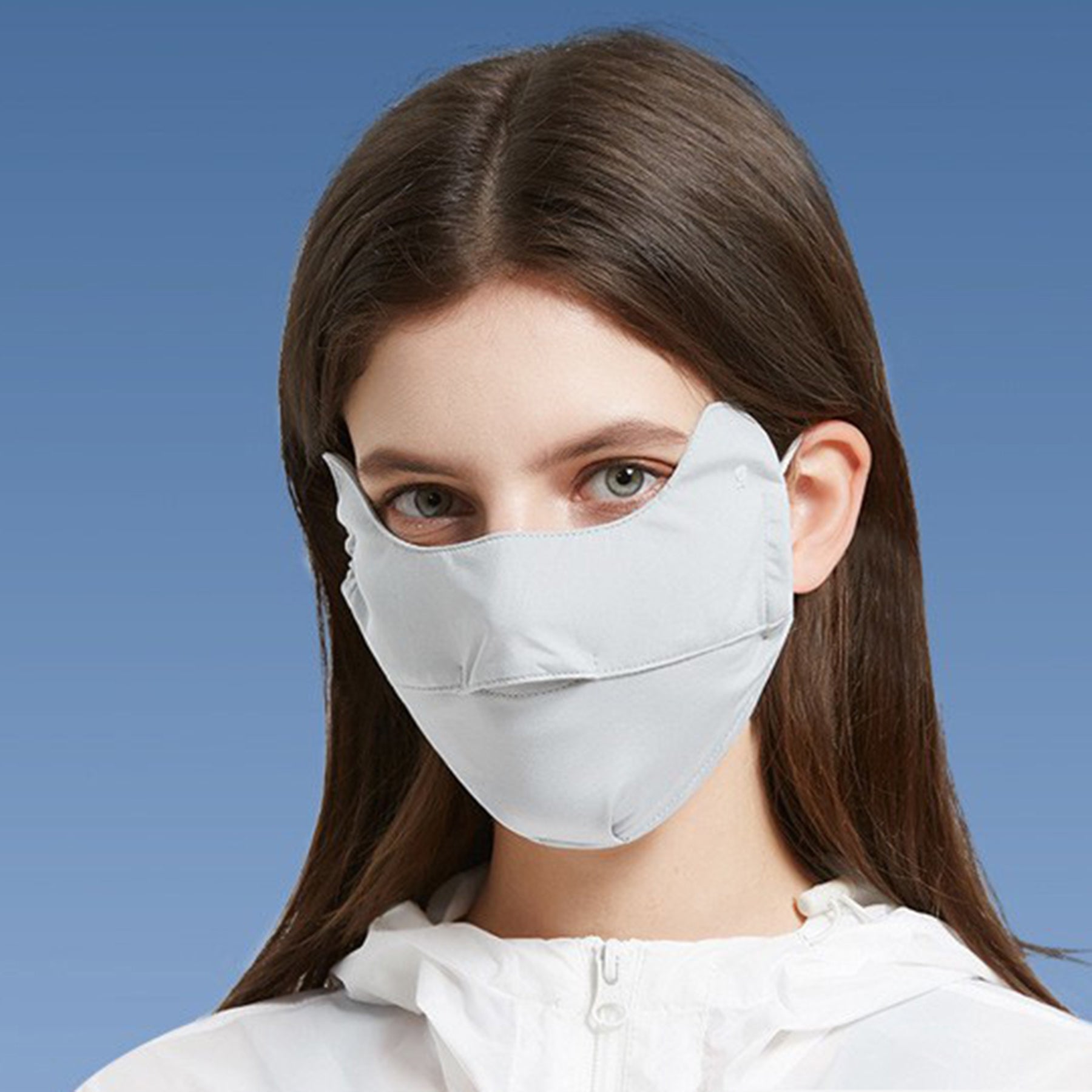 Gradient Ice Silk Sunscreen Mask - Quaworth