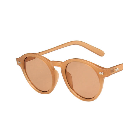 Round Full Thick Frame Sunglasses - Quaworth