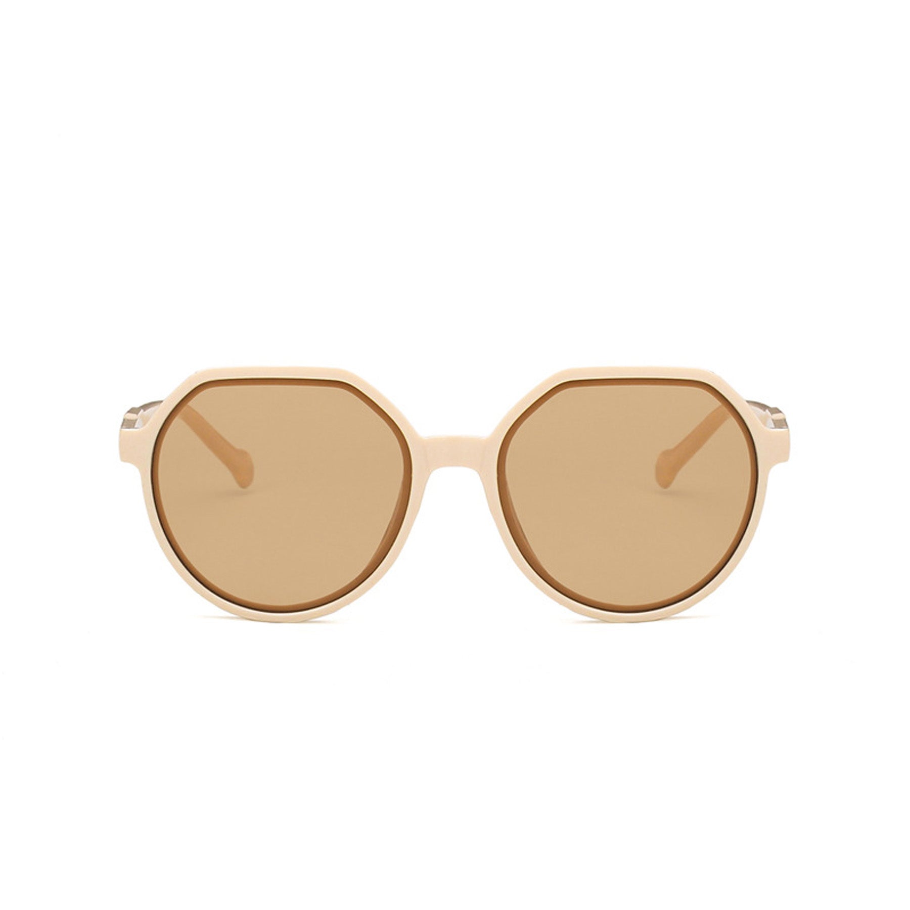 Round Flat Top Frame Sunglasses - Quaworth