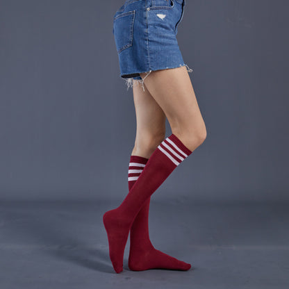 Three Bar Stripe Medium Tube Stocking - Quaworth