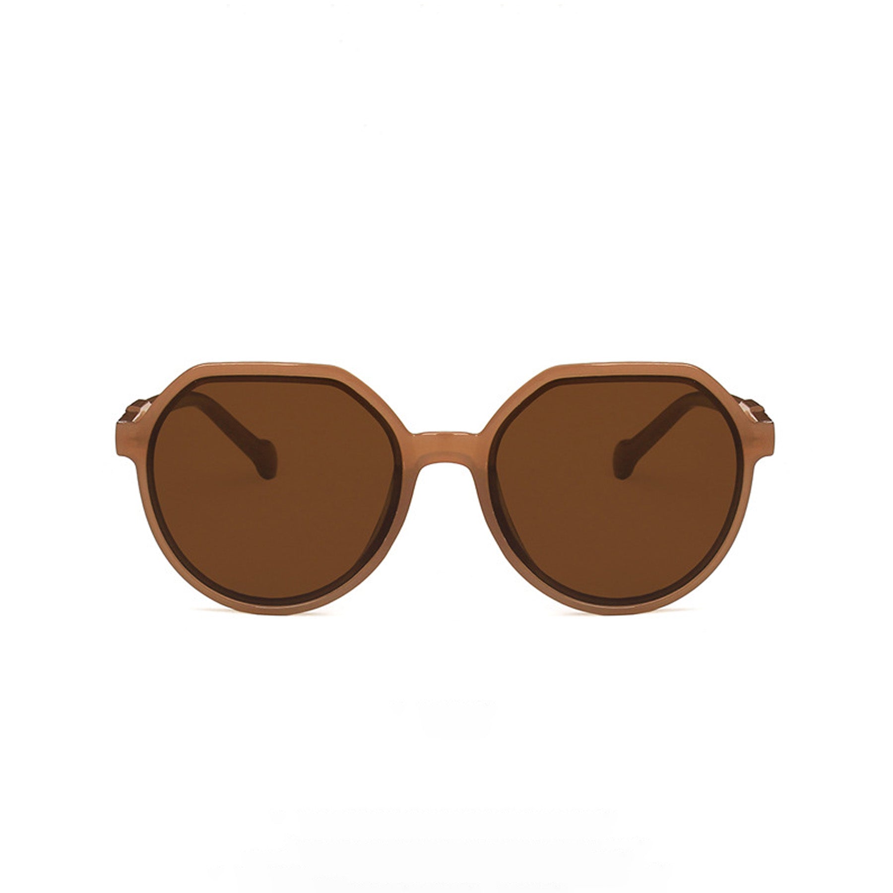 Round Flat Top Frame Sunglasses - Quaworth