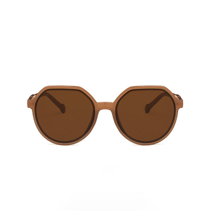 Round Flat Top Frame Sunglasses - Quaworth