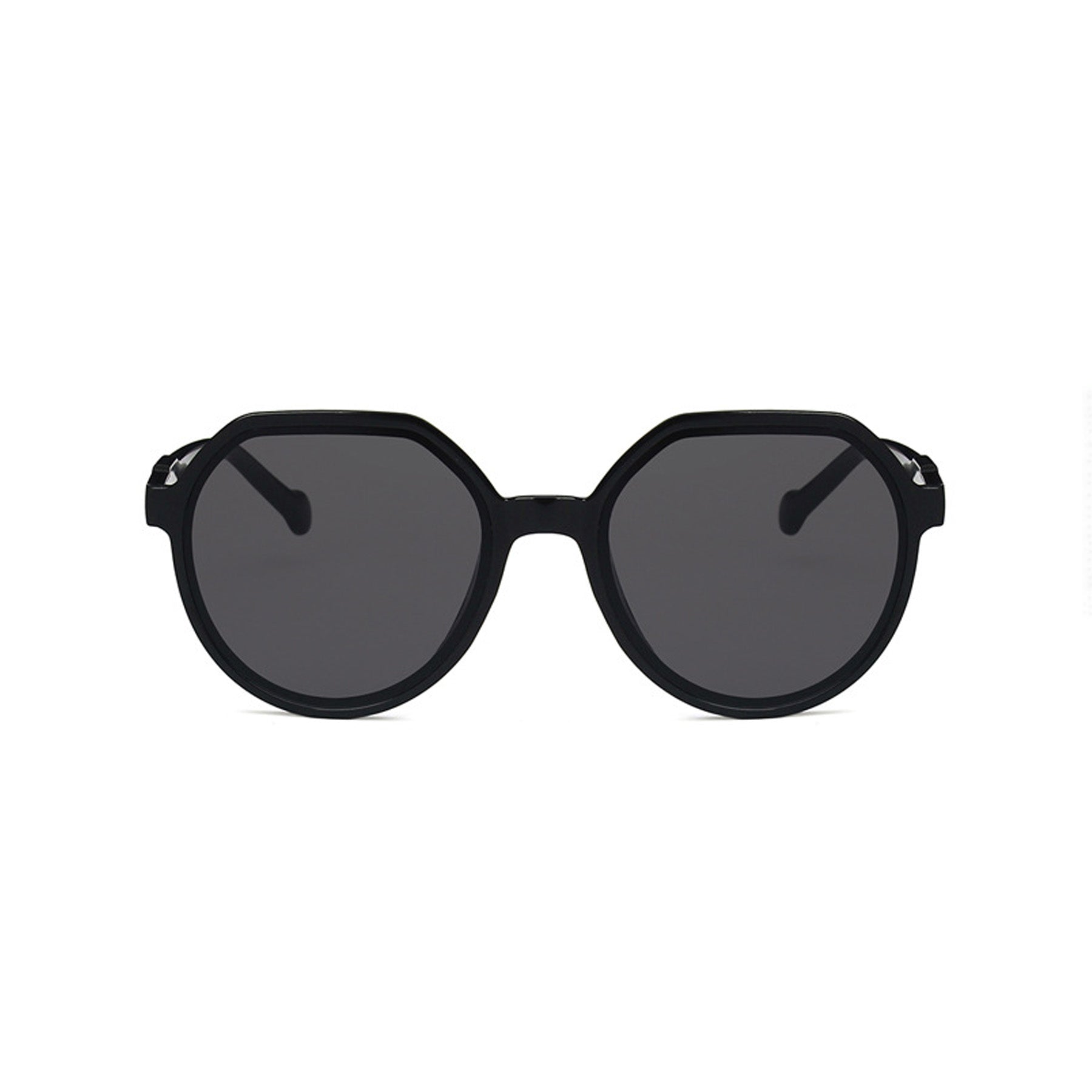 Round Flat Top Frame Sunglasses - Quaworth
