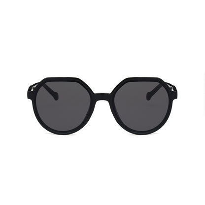 Round Flat Top Frame Sunglasses - Quaworth