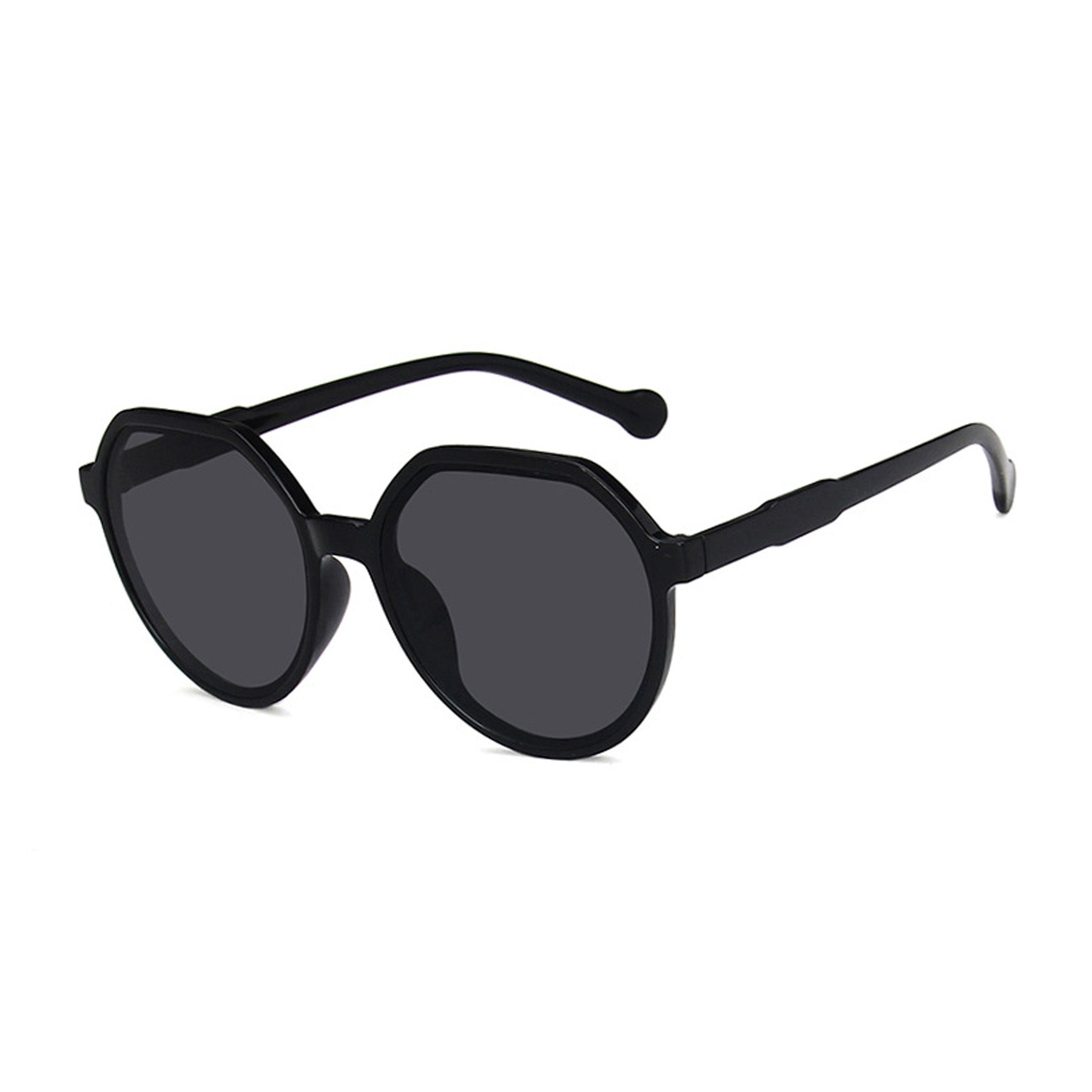 Round Flat Top Frame Sunglasses - Quaworth