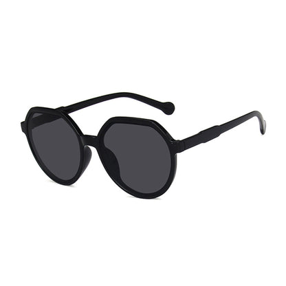 Round Flat Top Frame Sunglasses - Quaworth