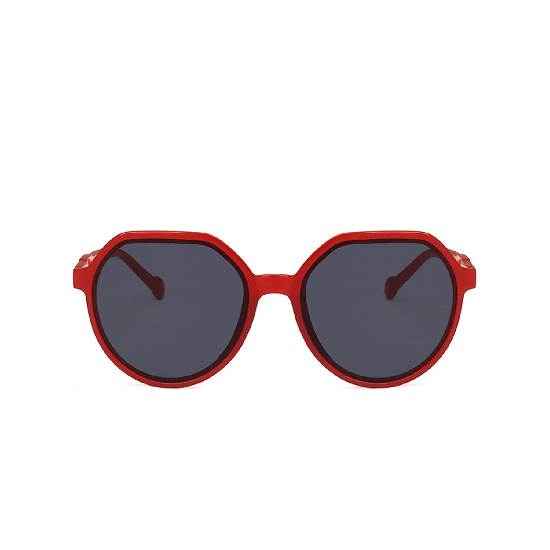 Round Flat Top Frame Sunglasses - Quaworth