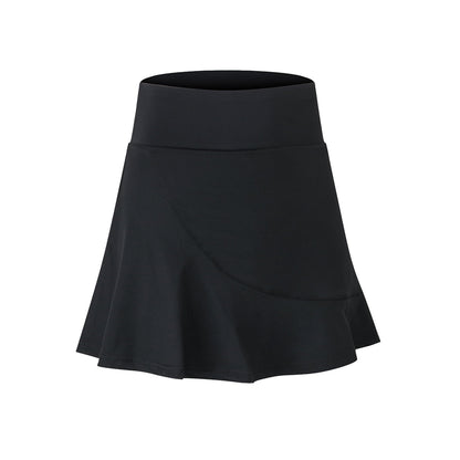 Solid Color High Rise Inner Pocket Sport Skort - Quaworth