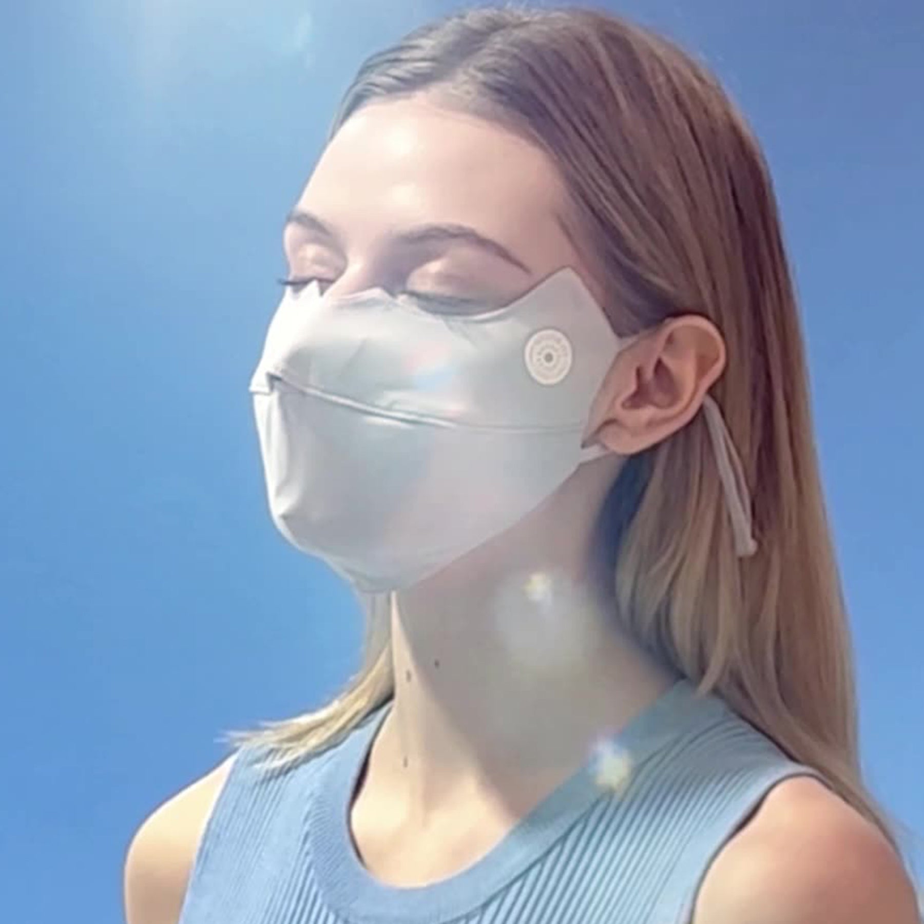 Gradient Ice Silk Sunscreen Mask - Quaworth