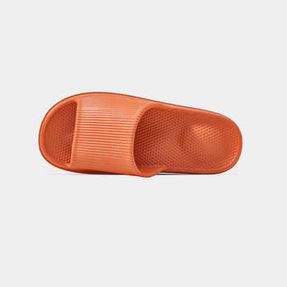 Solid Color Single Band Soft Slip Resistant Slide Sandals - Quaworth