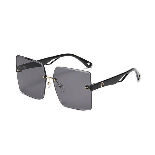 Rimless Square Lens Polarized Sunglasses - Quaworth