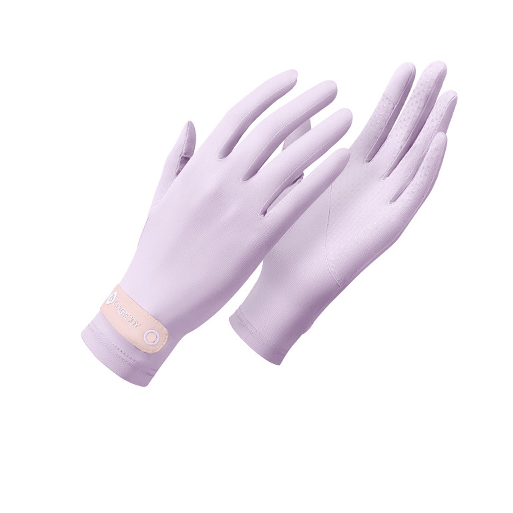 Solid Color Sunscreen Silicon Nonslip Touchscreen Ice Silk Wrist Band Wrist Gloves - Quaworth