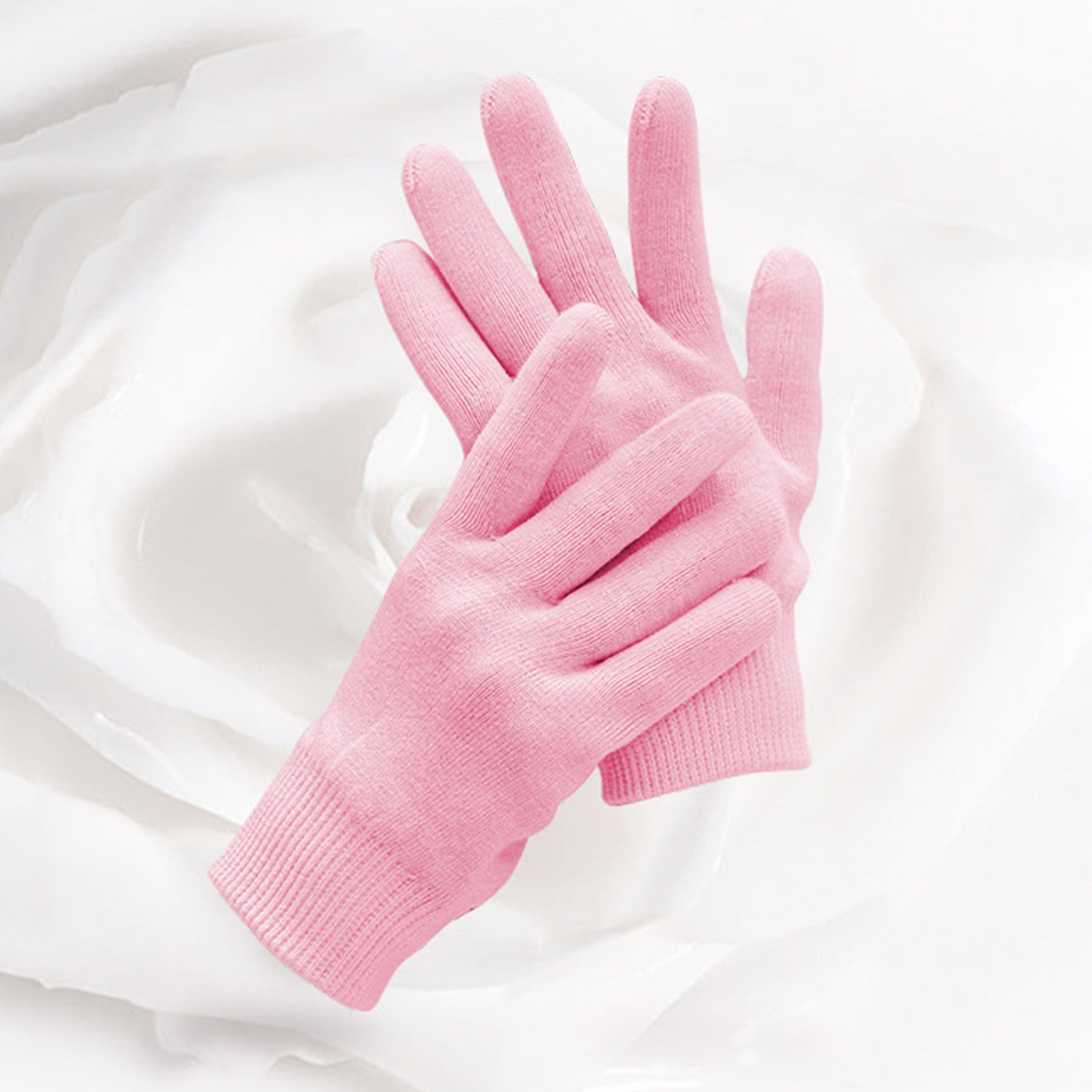 Essential Oil Infused Gel Moisturizing Spa Cotton Wrist Gloves (Pack of 2) - Quaworth