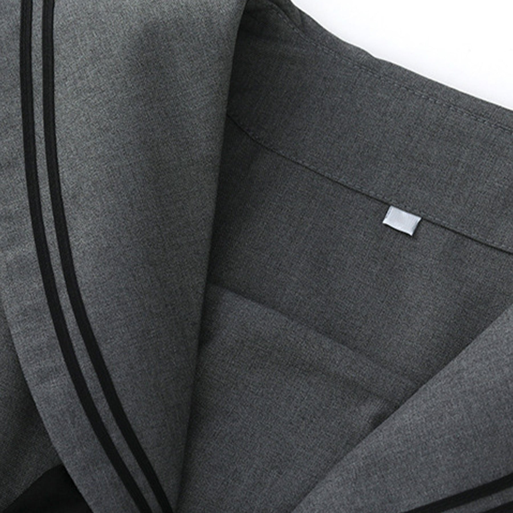Gray Broad Collar Two Black Line Square Flap Cravat Bow Sailor School Uniform - Quaworth