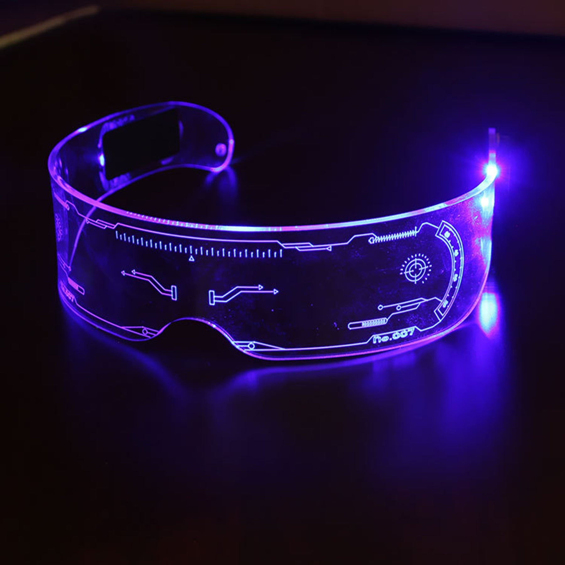 LED Light Party Visor Glasses - Quaworth