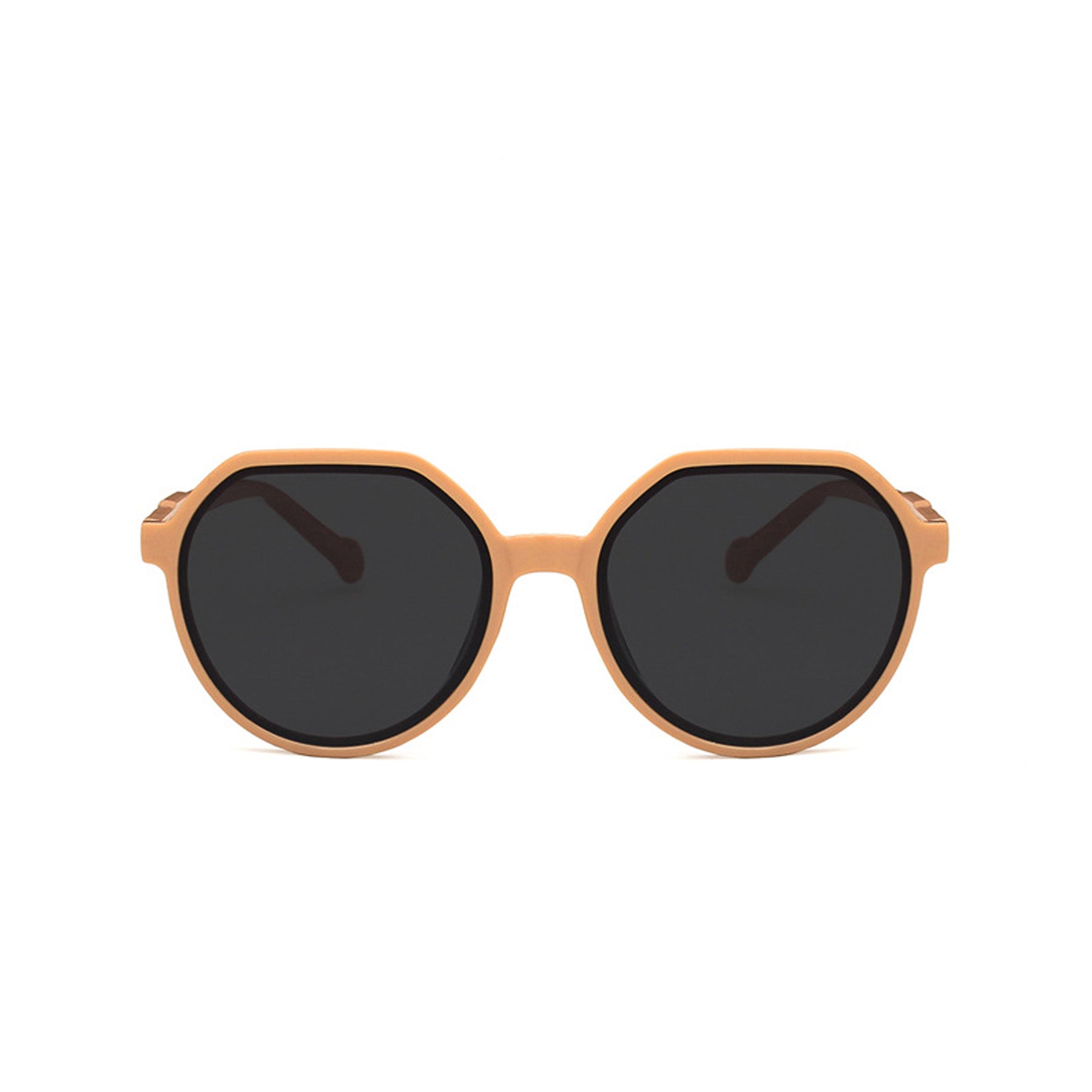 Round Flat Top Frame Sunglasses - Quaworth