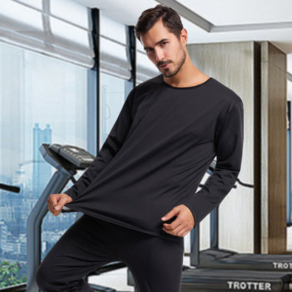 Solid Color Silver Coating Heat Trapping Sauna Sweat Workout Top - Quaworth