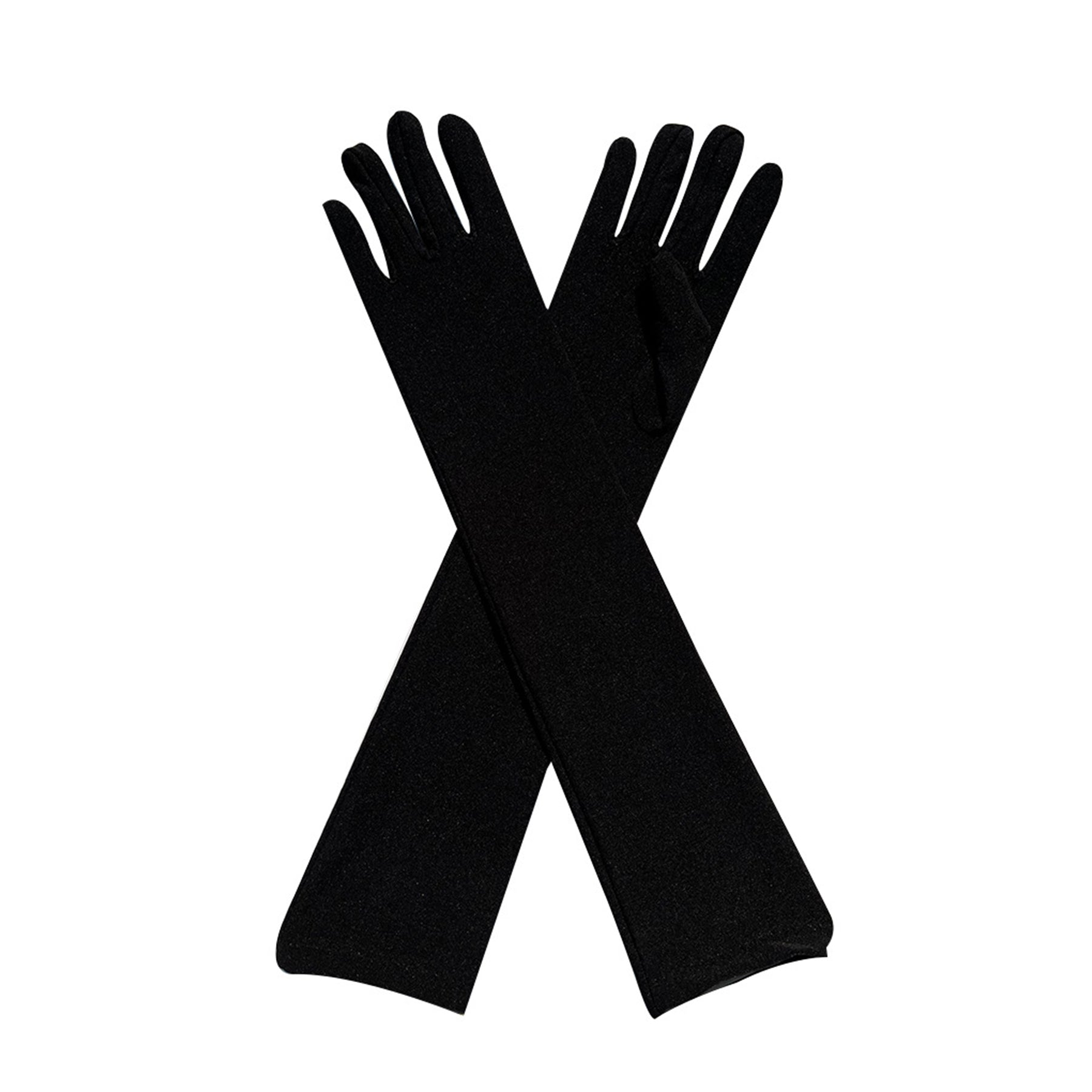 Milk Silk Solid Color Over Elbow Gloves - Quaworth