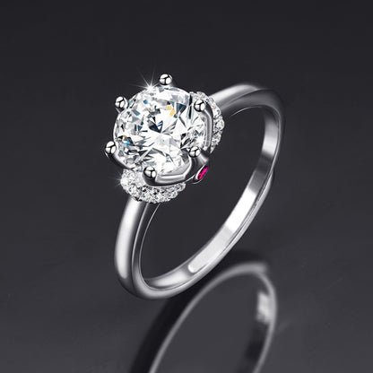 Moissanite Adjustable Open Band Ring - Quaworth