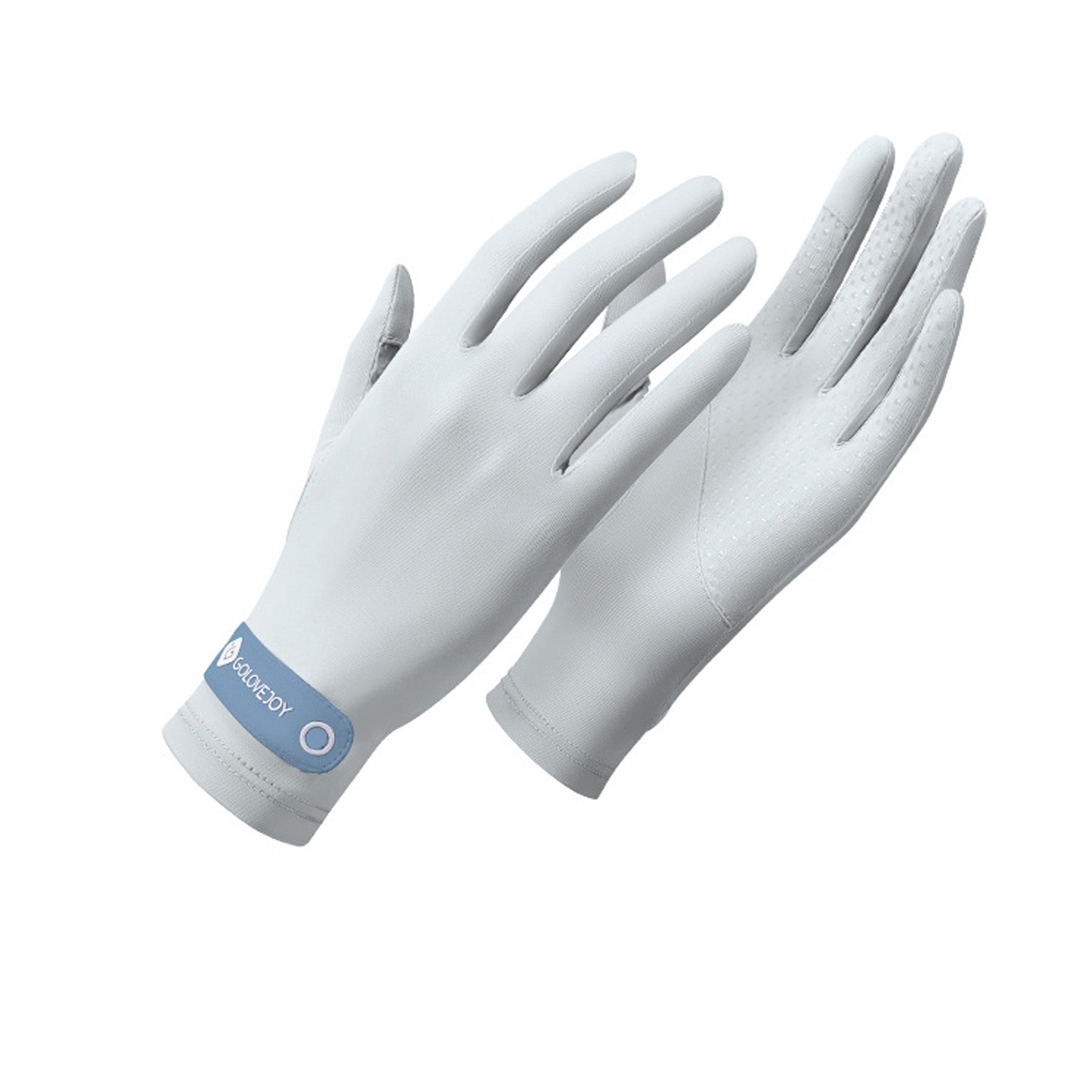Solid Color Sunscreen Silicon Nonslip Touchscreen Ice Silk Wrist Band Wrist Gloves - Quaworth