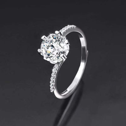 Moissanite Adjustable Open Band Ring - Quaworth