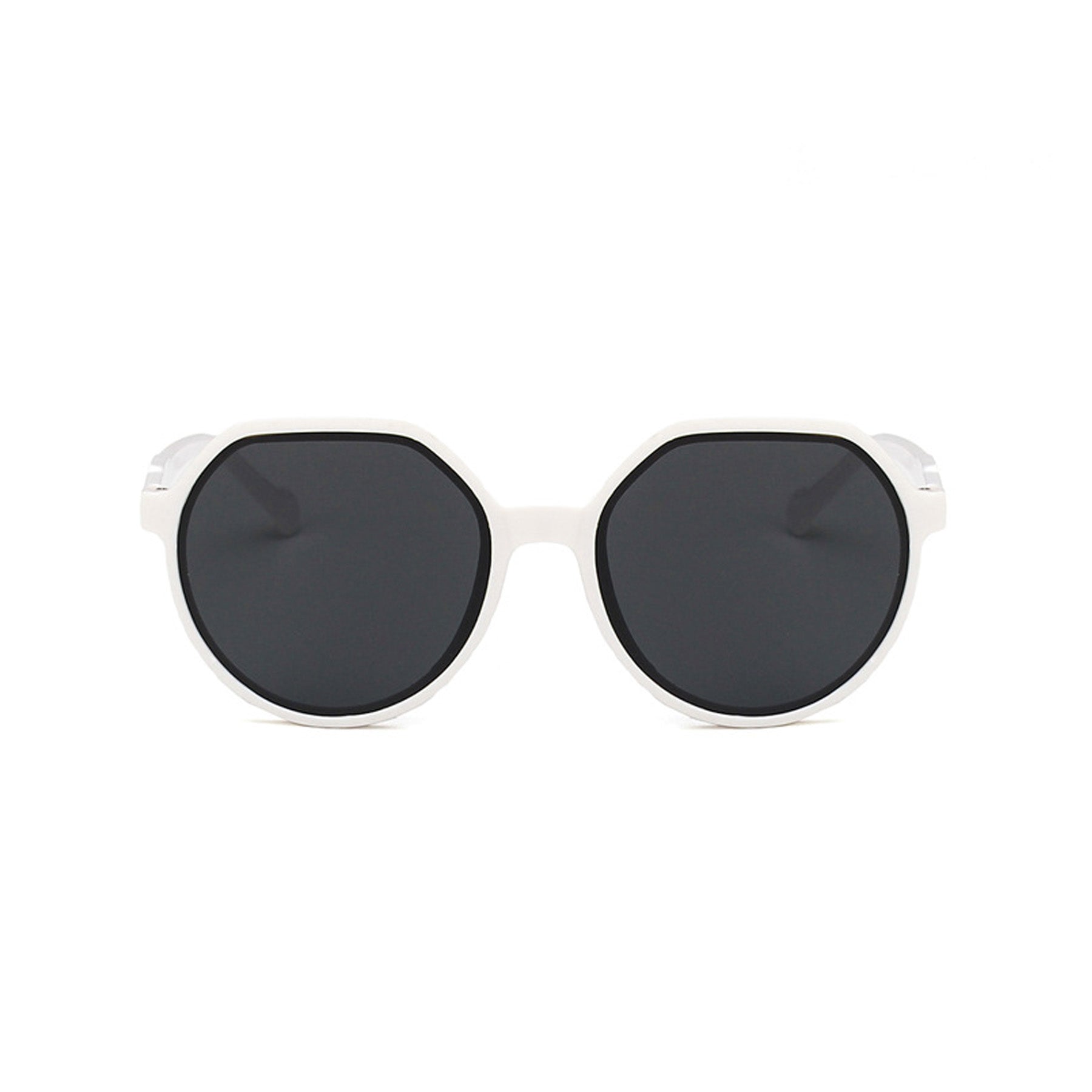 Round Flat Top Frame Sunglasses - Quaworth