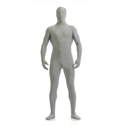 Solid Color Full Cover Lycra Spandex Zentai Bodysuit - Quaworth
