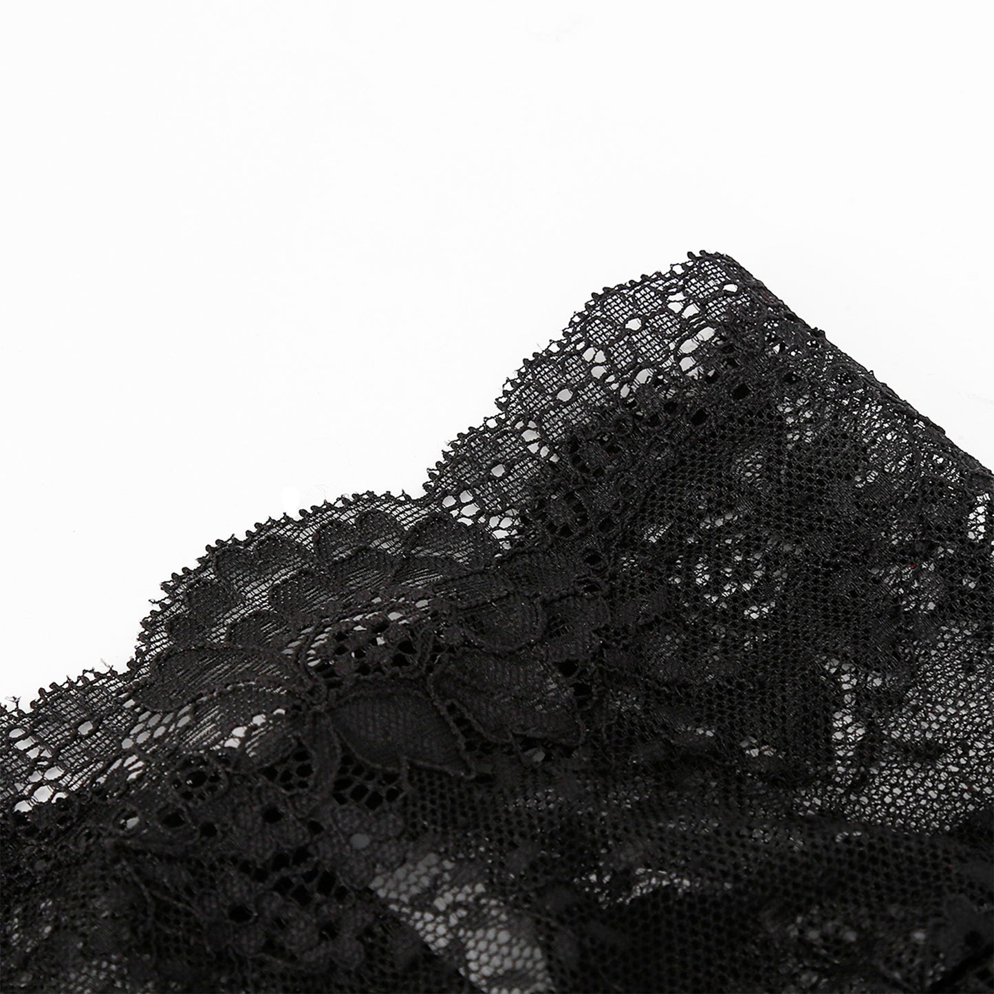 Lace Floral Embroidered Hood Mask - Quaworth