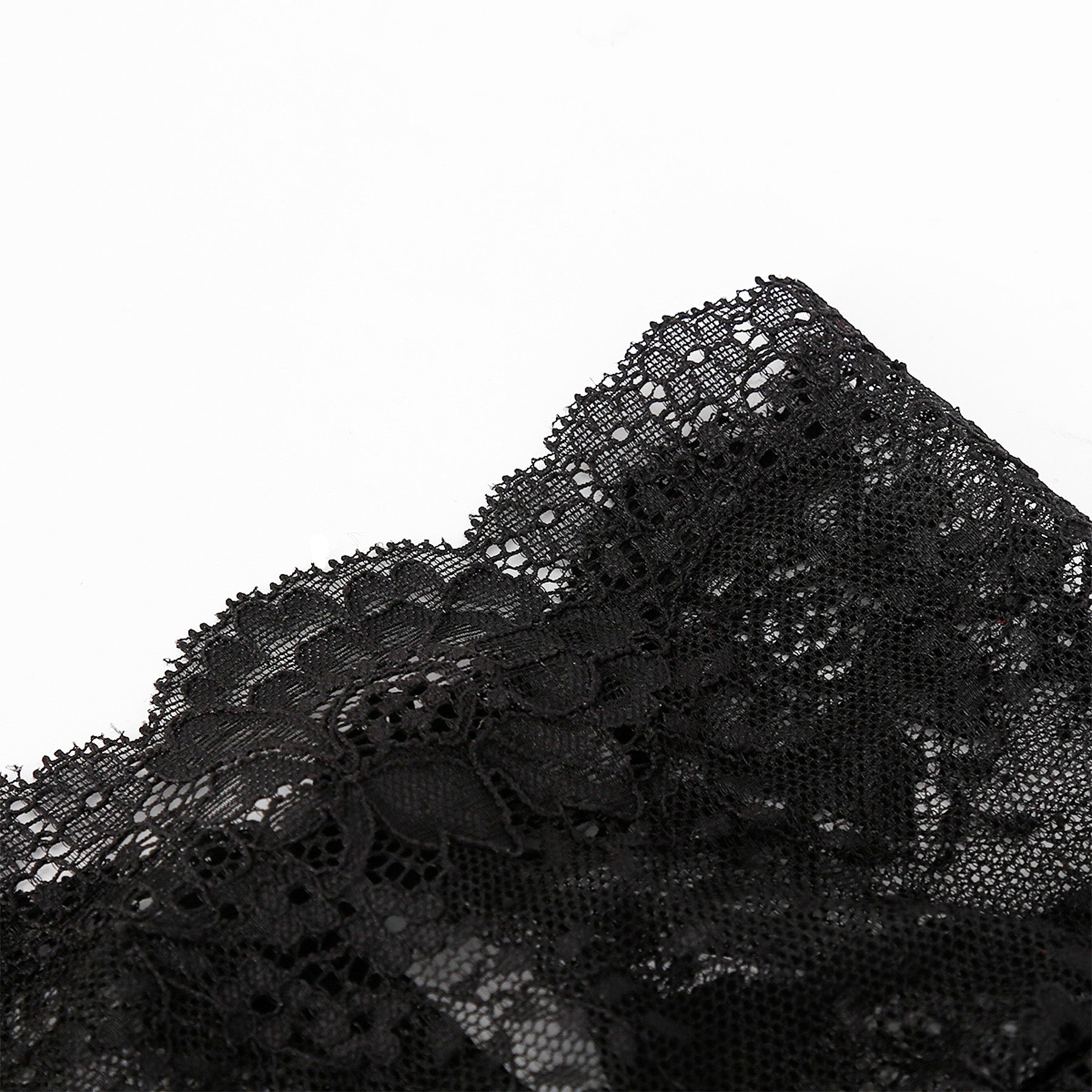 Lace Floral Embroidered Hood Mask - Quaworth