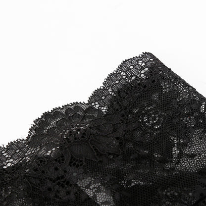 Lace Floral Embroidered Hood Mask - Quaworth
