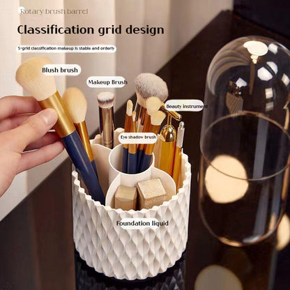 Rotating Large Capacity Transparent Makeup Storage Bucket - Quaworth