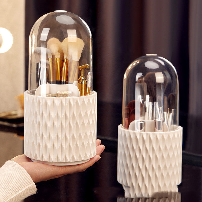 Rotating Large Capacity Transparent Makeup Storage Bucket - Quaworth
