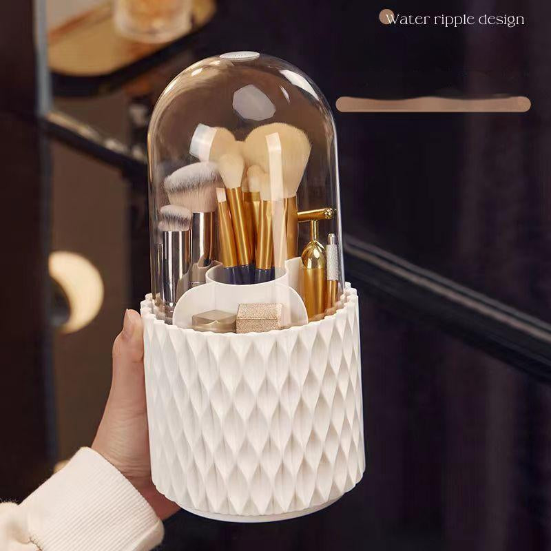 Rotating Large Capacity Transparent Makeup Storage Bucket - Quaworth