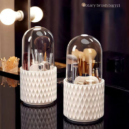 Rotating Large Capacity Transparent Makeup Storage Bucket - Quaworth
